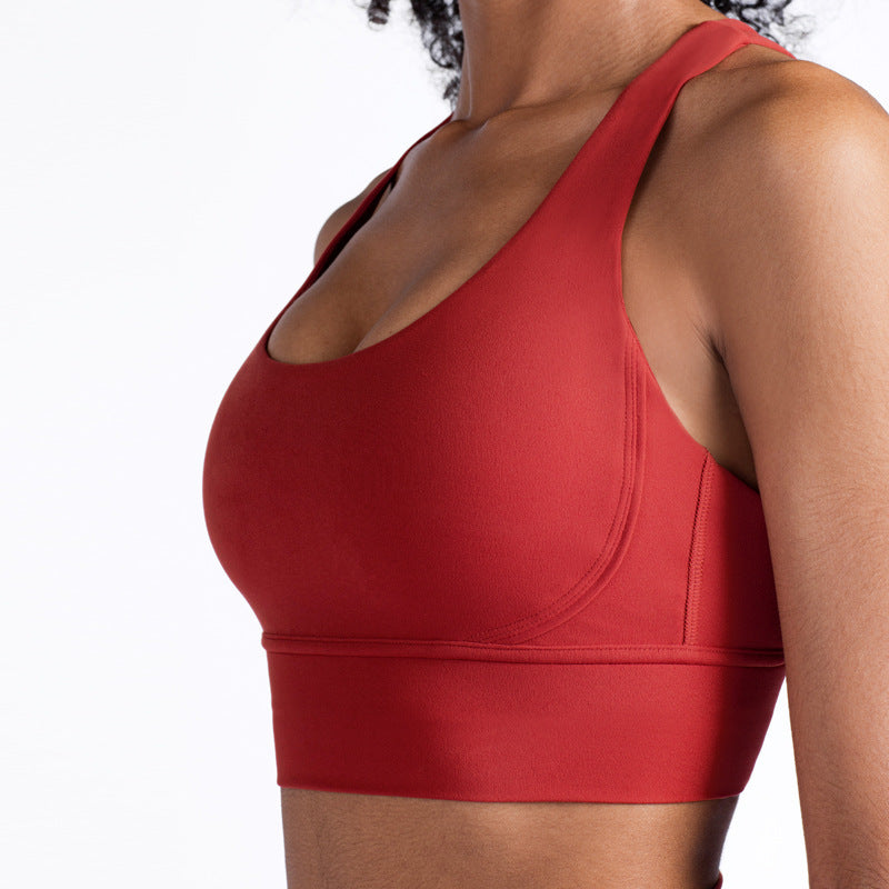 Cross-Back Sports Bra – High-Support Activewear for Women