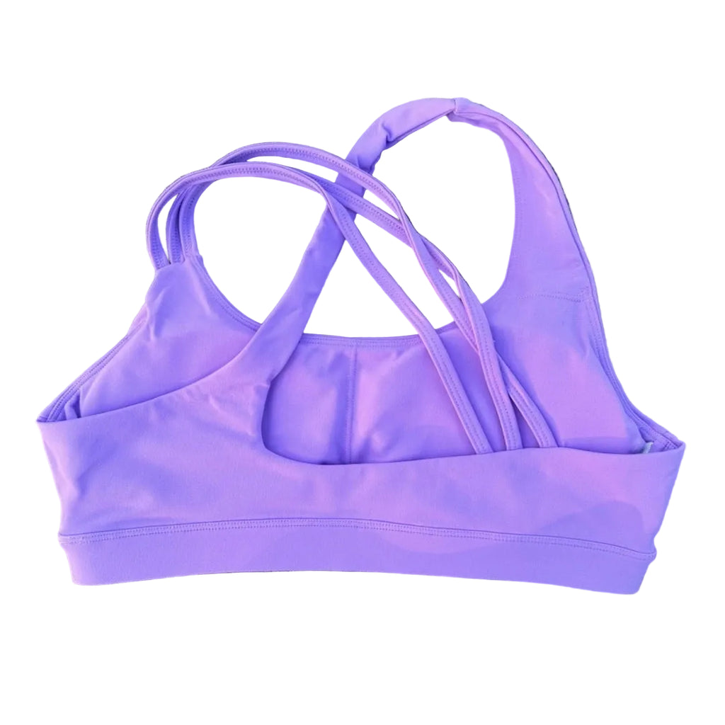 Women's Cross-Back Sports Bra — High-Support Fitness Top | Breathable Nylon