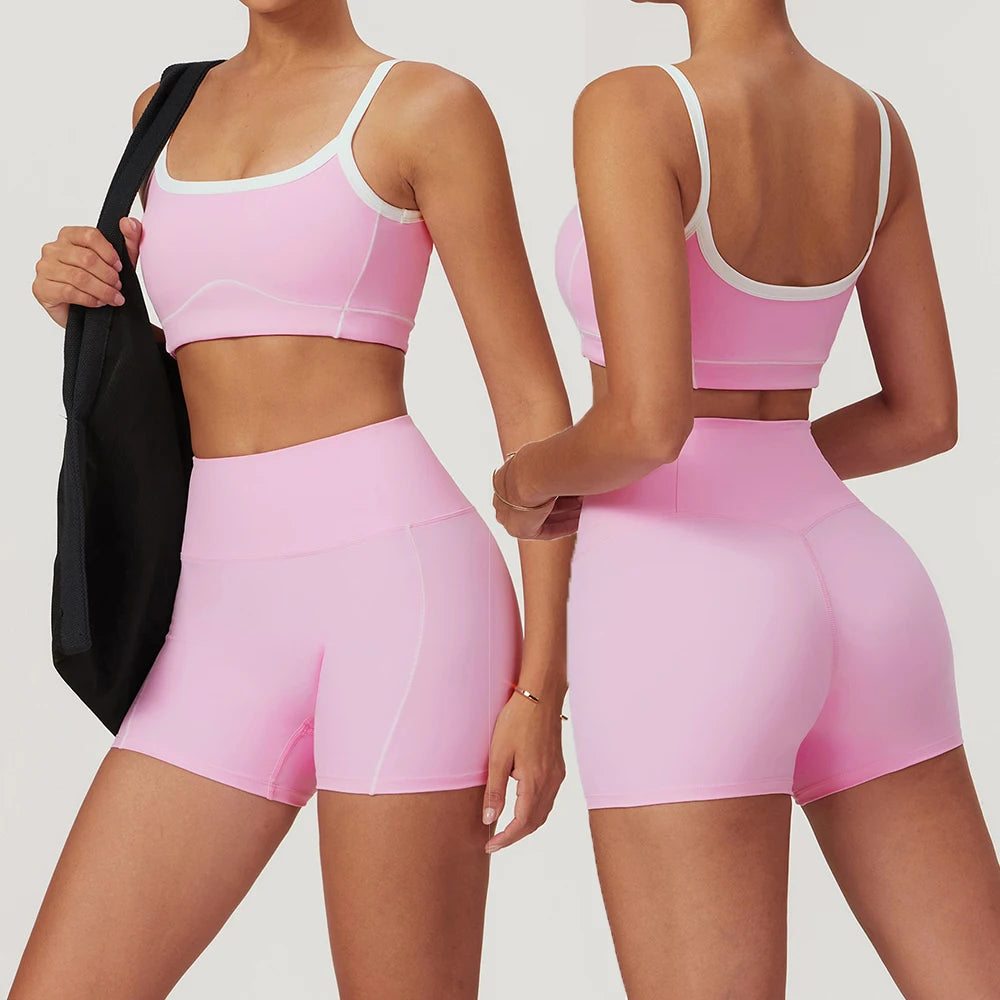 Women's 2-Piece Activewear Set — Sports Bra & Shorts