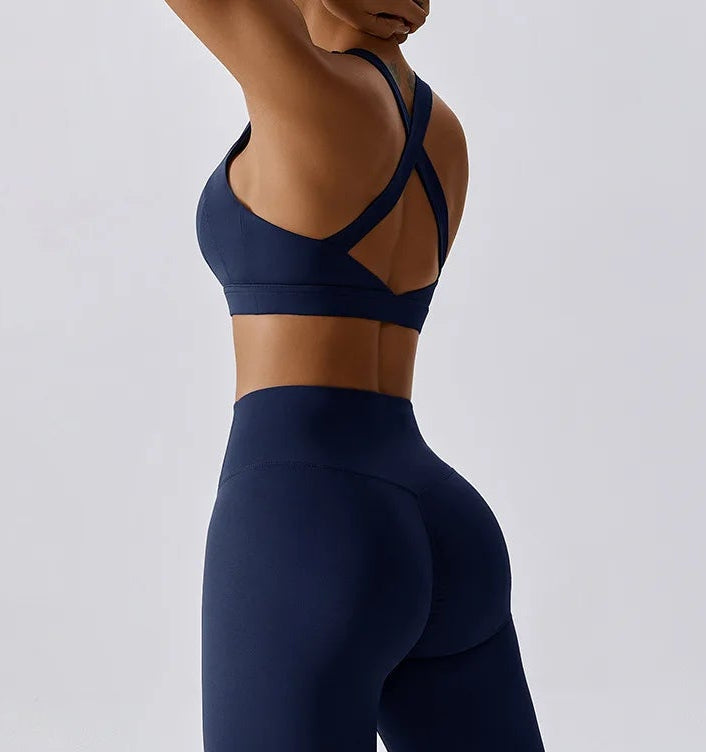 Women's 2-Piece Workout Set — Sports Bra & High-Waist Leggings