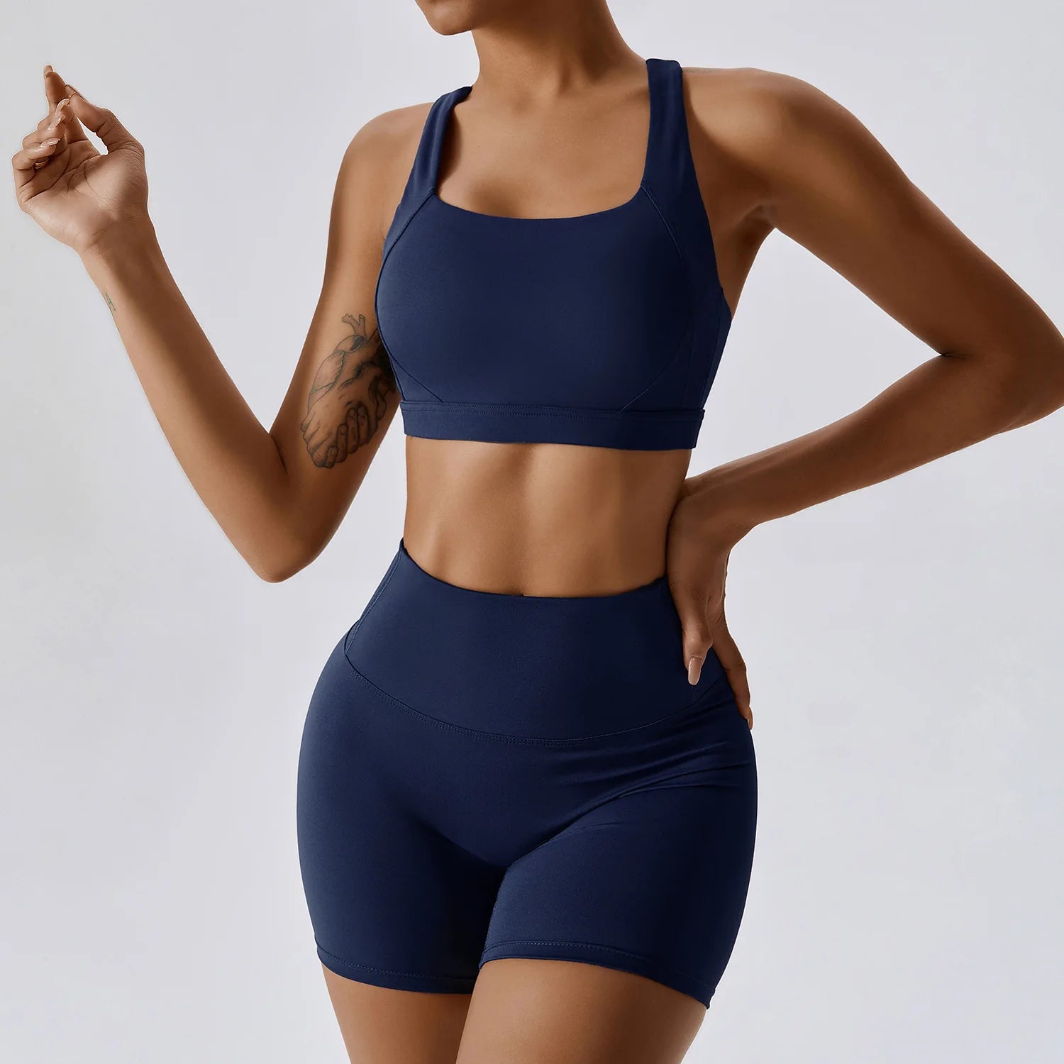 Women's 2-Piece Workout Set — Sports Bra & High Waist Leggings