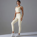 Women's 2-Piece Yoga Set — Shockproof Sports Bra & High-Waist Leggings