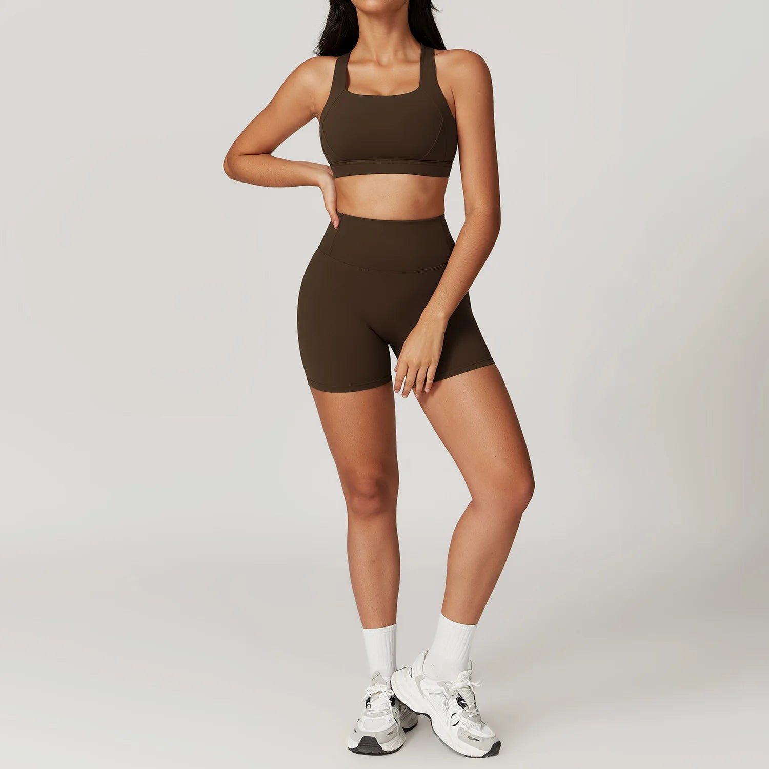 Women's 2-Piece Workout Set — Sports Bra & High Waist Leggings