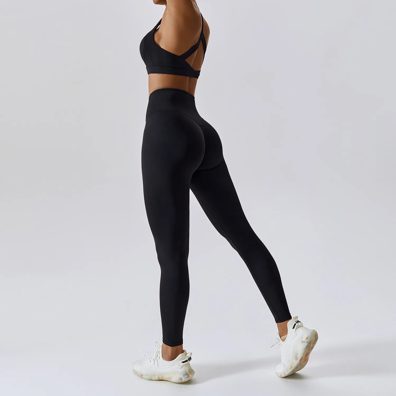 Women's 2-Piece Workout Set — Sports Bra & High-Waist Leggings