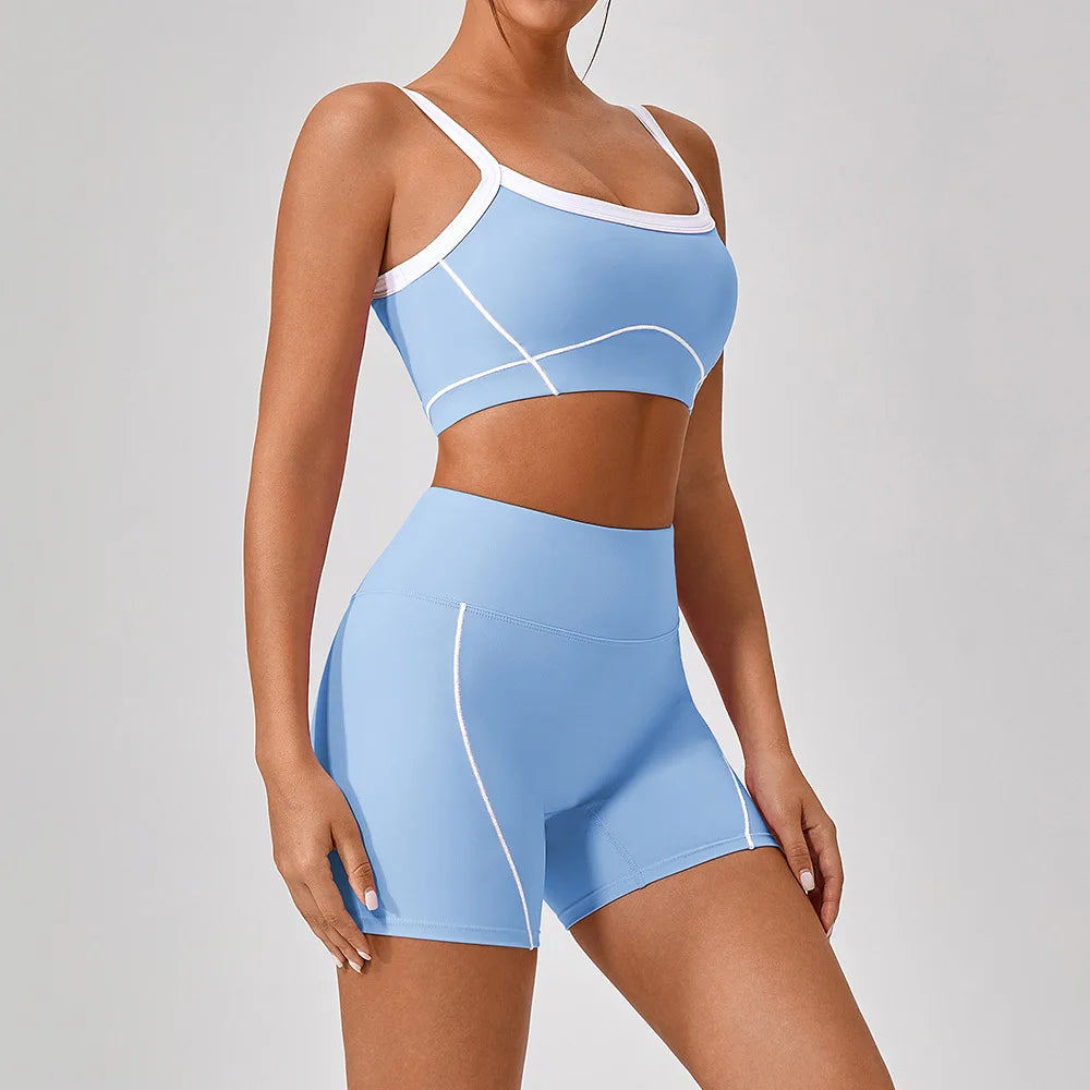 Women's 2-Piece Activewear Set — Sports Bra & Shorts