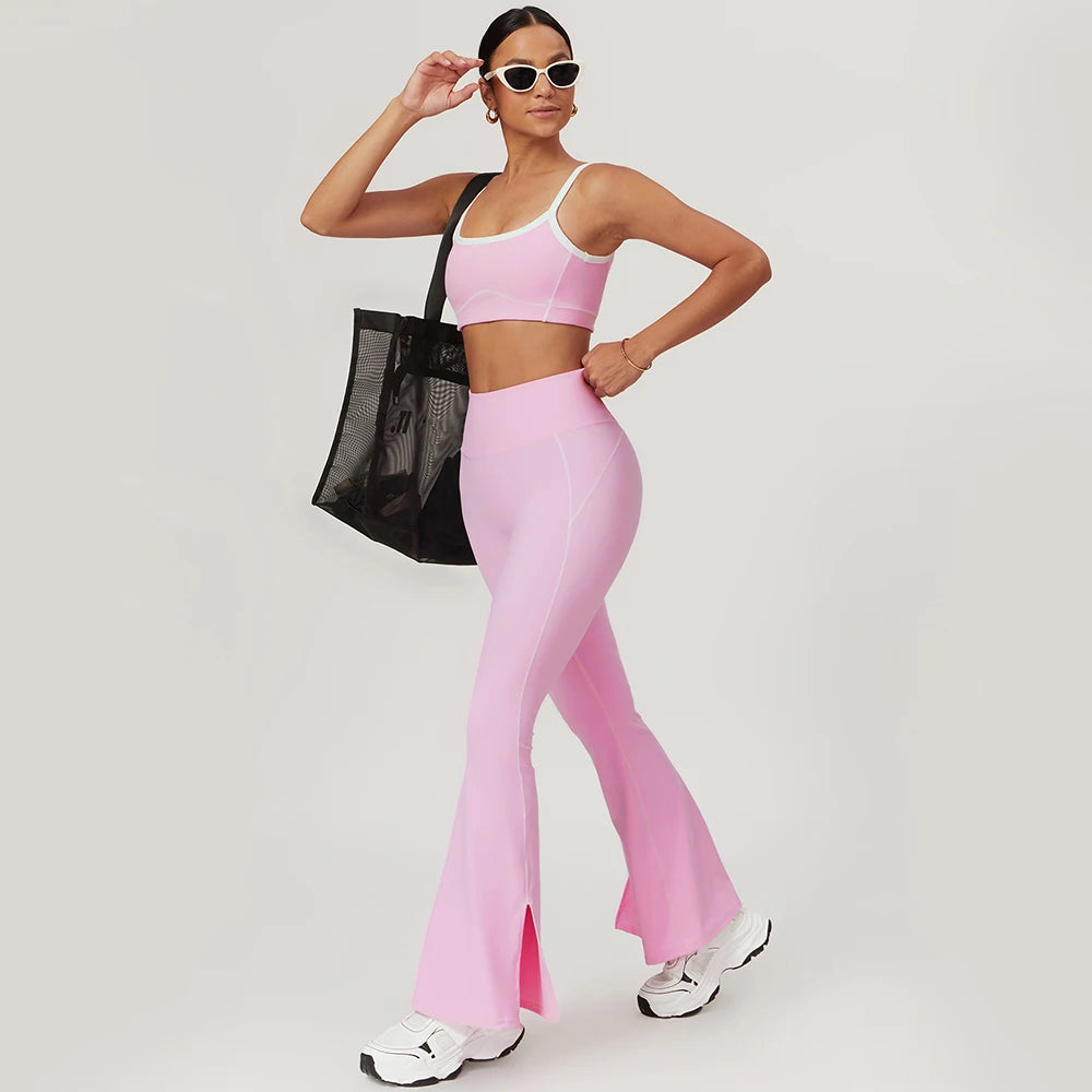 Women's 2-Piece Activewear Set — Sports Bra & High-Waist Leggings