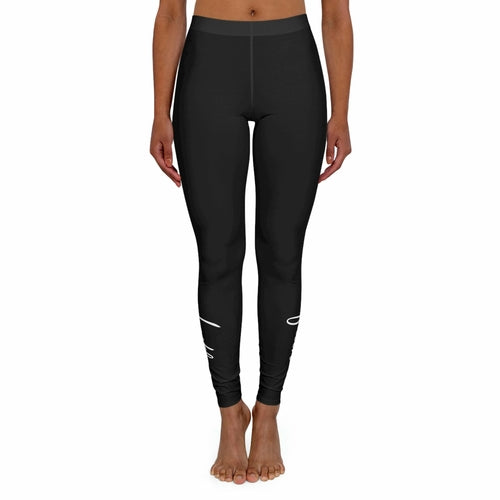 Women's Black Faith Leggings — Christian Inspiration Workout Pants