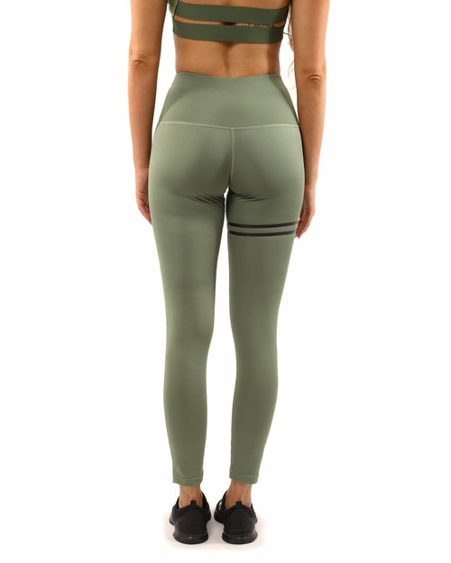 Huntington Activewear Set – Leggings & Sports Bra | Olive Green