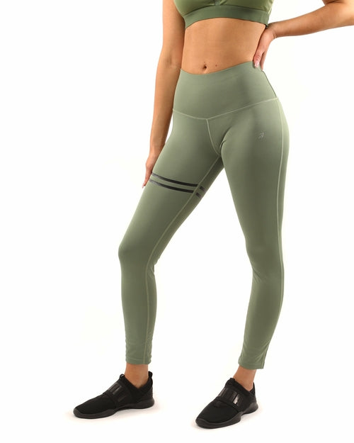 Huntington Activewear Set – Leggings & Sports Bra | Olive Green