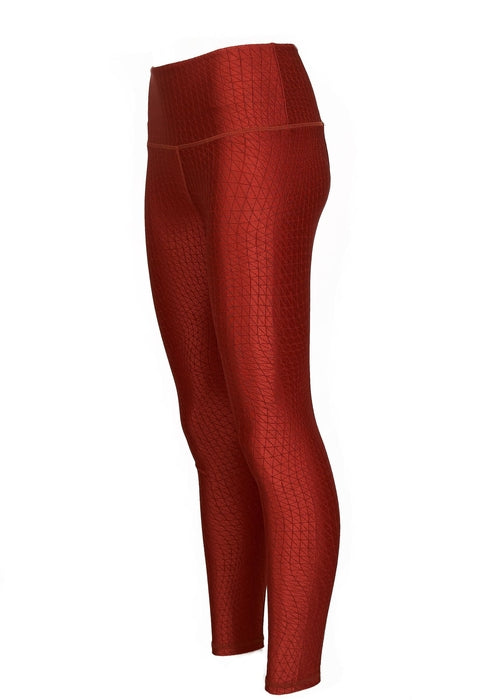 Hi-Rise Cube Performance Leggings – Persimmon | Sculpting Fit & All-Day Comfort