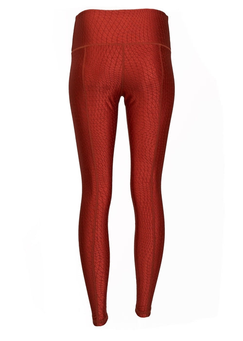 Hi-Rise Cube Performance Leggings – Persimmon | Sculpting Fit & All-Day Comfort