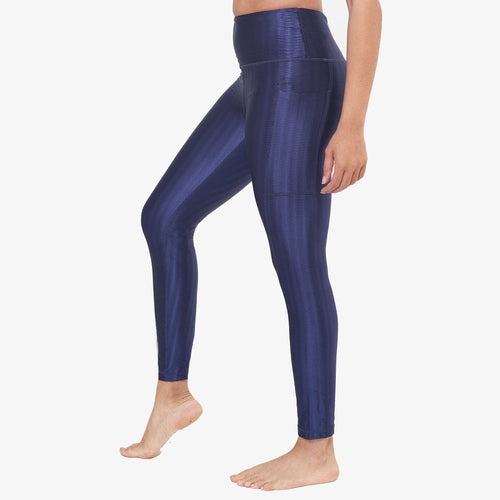 Hi-Rise Square Pocket Leggings - Midnight Zap Pattern