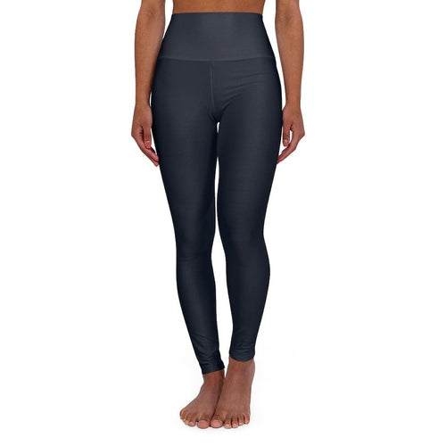Women's Dark Blue High-Waist Leggings — Yoga & Fitness Pants